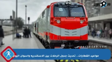 مواعيد القطارات.. تحديث جدول الرحلات بين الإسكندرية وأسوان اليوم